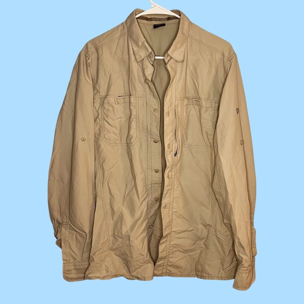 Kuhl Men's Light Brown Shirt Jacket, Size Large
